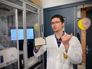 La partie biocatalyse, présentée par Quentin Haguet de l'équipe REALCAT microbioréacteur, realcat
