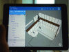 Figure 14 - Use of the virtual visit model, without textures, for on-site quality control.